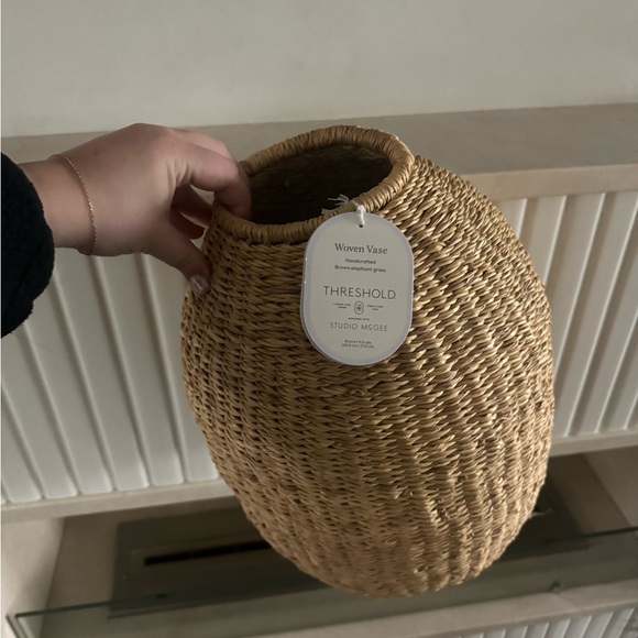 Elephant Grass Woven Vase Natural - Threshold™ designed with Studio McGee - Picture 5 of 5